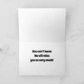 CARTE VOUS NE POUVEZ TOUT SIMPLEMENT PAS QUITTER-VOUS LE (Intérieur)