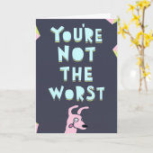 Carte Vous n'êtes pas le pire, Saint Valentin, Anniversa (Fleur jaune)