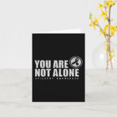 Carte Vous N'Êtes Pas Le Seul À Porter L'Épilepsie Du Jo (Fleur jaune)