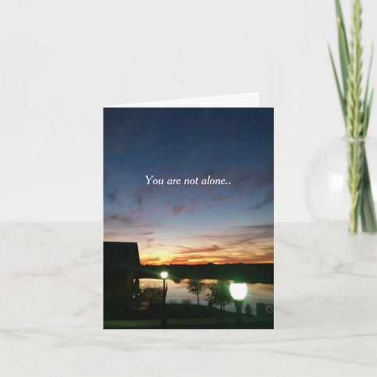 Carte Vous n'êtes pas seul (Devant)