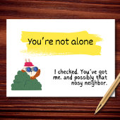 Carte Vous n'êtes pas seul (probablement surveillé)