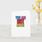 Carte Vous N'Êtes Pas Un Seul Sticker (Fleur jaune)