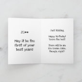 Carte Vous n'êtes pas vieux, vous êtes vieux. Amusante e (Intérieur)