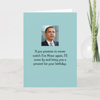 Carte Vous n'êtes pas watchin Fox News !