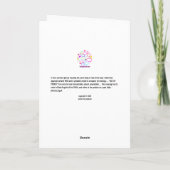 Carte Vous n'êtes plus à portée de main, je vous manque. (Dos)