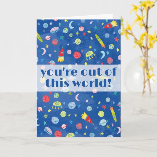 Carte Vous n'êtes plus dans cet espace extra-atmosphériq (Fleur jaune)