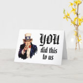 Carte VOUS Nous avez fait ça (Fleur jaune)