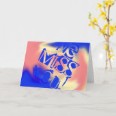 Carte Vous Nous Manquez ! (Fleur jaune)