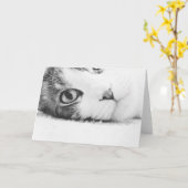 Carte Vous observant, greetingcard vide (Fleur jaune)