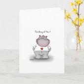 Carte Vous penser ! Cadeau mignon pour votre être cher. (Fleur jaune)