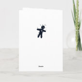 Carte Vous penser - Poupée vaudou drôle d'Halloween (Dos)