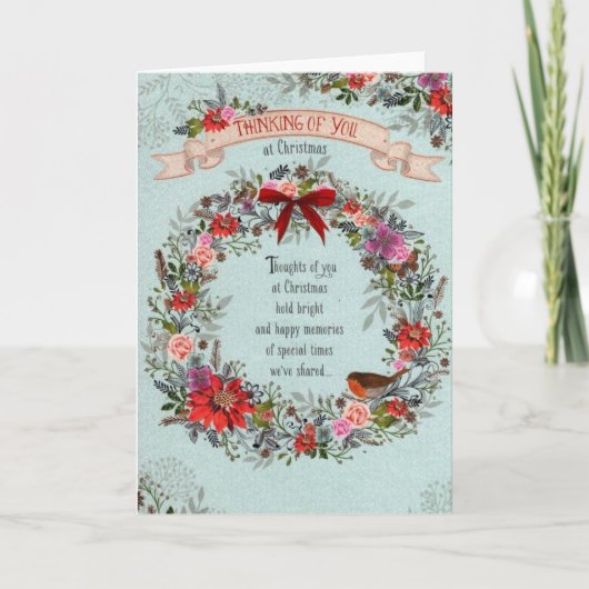 Carte vous pensez à noël (Devant)