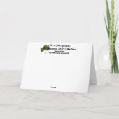 Carte Vous pensez à Orange Sunshine Rays Template (Dos)