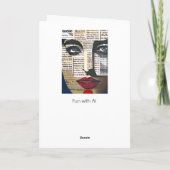 Carte Vous pensez à vous | Art abstrait d'amitié (Dos)
