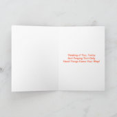 Carte Vous pensez, Orange Lillies (Intérieur)