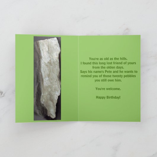 Carte Vous pensez probablement que cette année comme ev. (Intérieur)