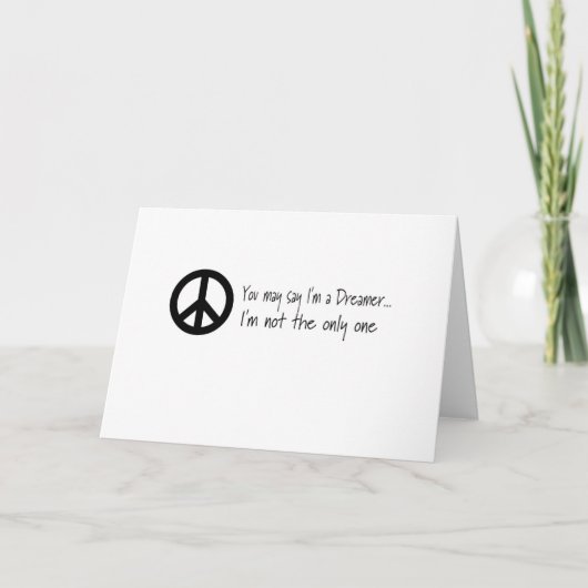 Carte Vous pouvez dire que je suis un rêveur (Devant)