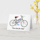 Carte Vous pouvez faire ce vélo motivationnel, vélo vélo (Fleur jaune)