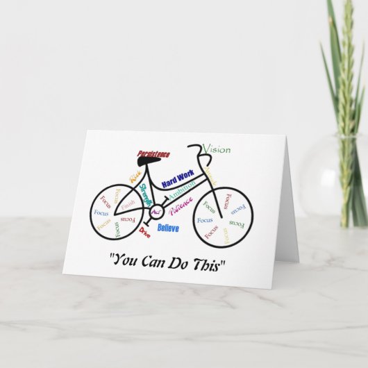 Carte Vous pouvez faire ce vélo motivationnel, vélo vélo (Devant)