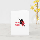 Carte Vous pouvez faire des choses difficiles  (Fleur jaune)