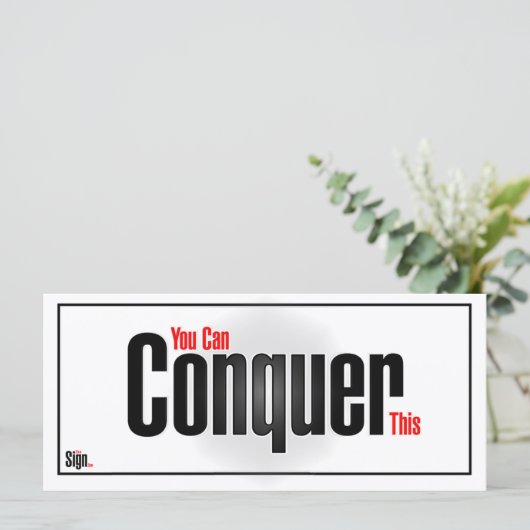 Carte Vous pouvez le conquérir (Debout devant)