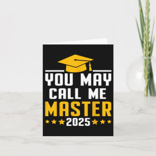 Carte Vous Pouvez M'Appeler Master 2025 Masters Diplôme