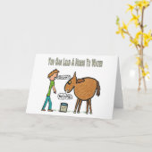 Carte Vous Pouvez Mener Un Cheval À L'Eau (Fleur jaune)