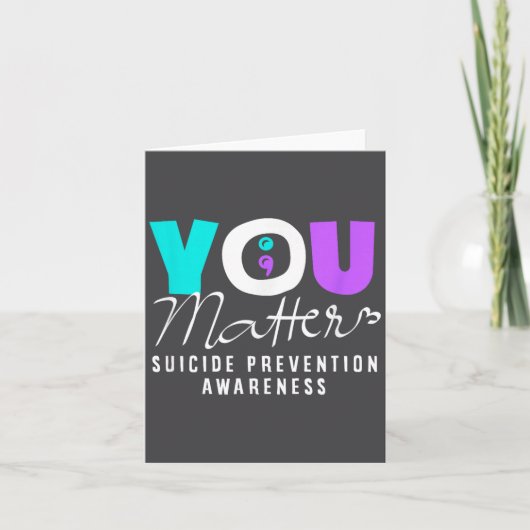 Carte Vous Prévention de la sensibilisation au suicide (Devant)