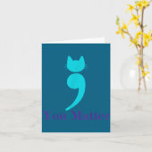 Carte Vous Prévention du suicide chez les chats (Fleur jaune)