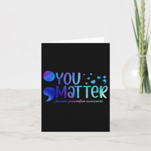 Carte Vous Prévention du suicide Turquoise Sensibilisati