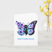 Carte Vous Problème Prévention du Suicide Semicolon Papi (Fleur jaune)