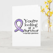 Carte Vous regardez un survivant de Hodgkins Lymphoma (Fleur jaune)