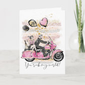 Carte Vous Rock Mon Monde | Sublimation de motocyclette (Devant)