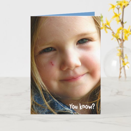 Carte Vous savez ? (Fleur jaune)