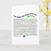 Carte Vous savez que vous avez grandi dans les années 80 (Fleur jaune)