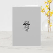 CARTE VOUS SAVEZ QUE VOUS ME MANQUEZ DES EXPRESSIONS VOU (Fleur jaune)