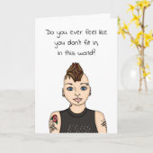 Carte Vous sentez-vous à votre place dans ce monde? (Fleur jaune)