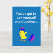 Carte Vous sentez-vous maladroit ? Salutation de Pâques (Fleur jaune)