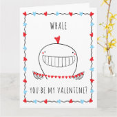 Carte Vous serez ma Saint-Valentin Funny Valentine's Day (Fleur jaune)