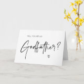 Carte Vous serez mon parrain de proposition de parrain (Fleur jaune)