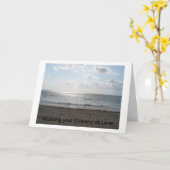 Carte Vous souhaitant des océans de l'amour (Fleur jaune)