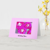 Carte Vous souhaitant….Joyeux anniversaire (Fleur jaune)