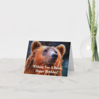 Vous souhaitant un Beary photo d'ours de joyeux