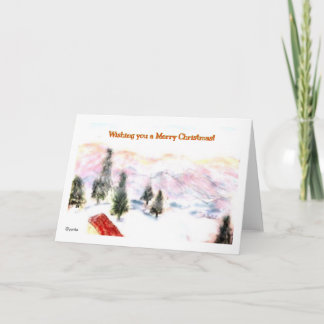 Carte vous souhaitant un joyeux noël,