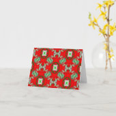 Carte Vous souhaitant un très Joyeux Yule... (Fleur jaune)