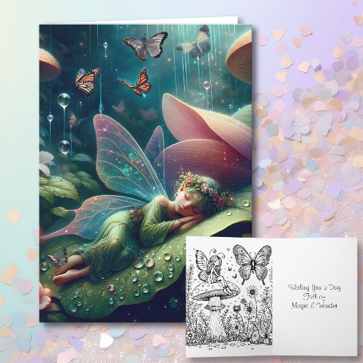 Carte Vous souhaitant une journée pleine de magie et de 
