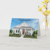 CARTE * VOUS SOUHAITEZ BEAUCOUP DE BONHEUR* DANS VOTRE C (Fleur jaune)