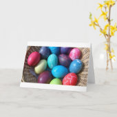 CARTE VOUS SOUHAITEZ DES VACANCES DE PÂQUES HEUREUSES ET (Fleur jaune)