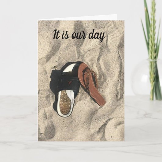 CARTE VOUS SOUHAITEZ "JOUER FOOTSIE" SUR NOTRE "ANNIVERS (Devant)