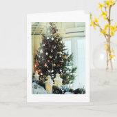 CARTE VOUS SOUHAITEZ *NOËL ET NOUVEL AN AUSSI!* (Fleur jaune)